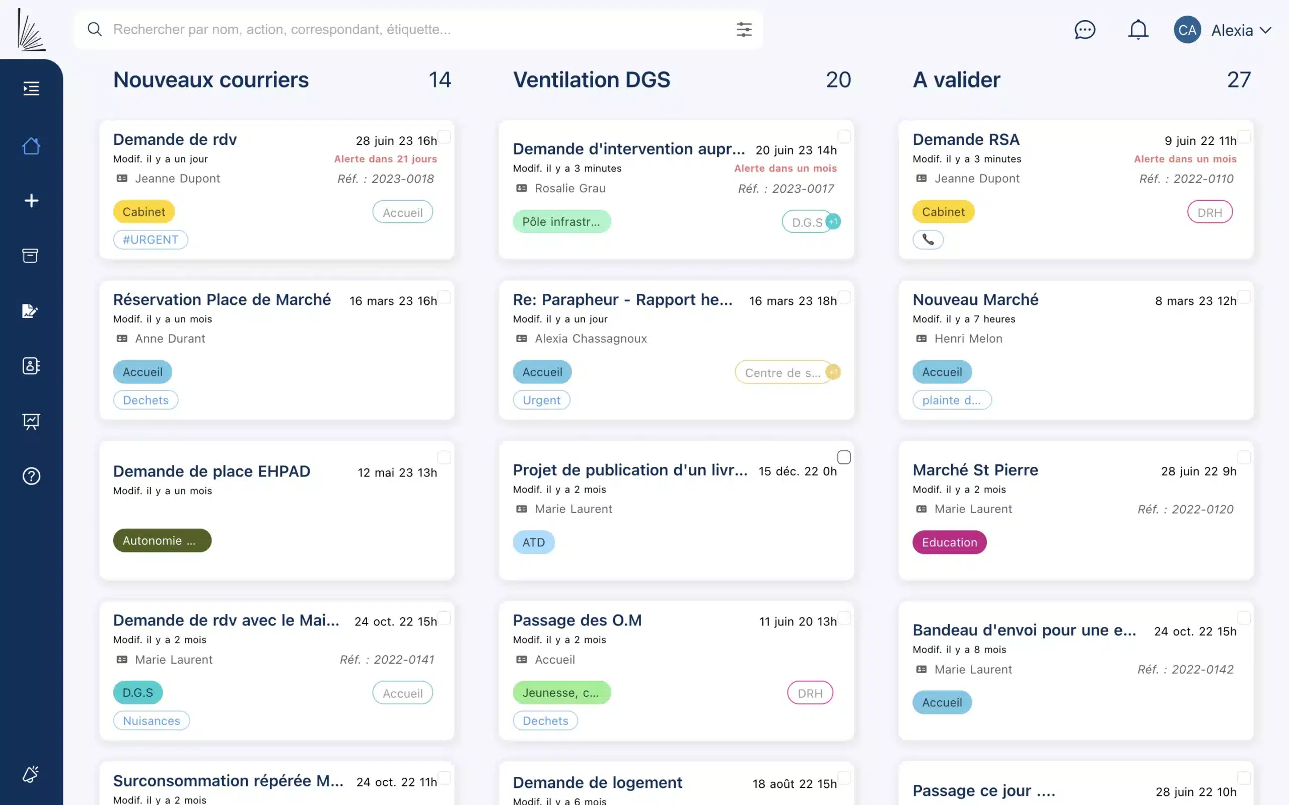 le parapheur interface solution courrier mairie